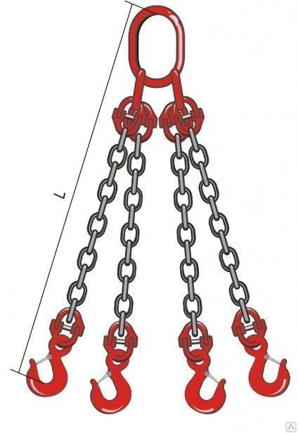 Стропа цепная четырехветвевая (минимум) 4СЦ 2100 кг